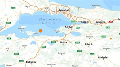 G­ü­n­e­y­ ­M­a­r­m­a­r­a­ ­f­a­y­ ­h­a­t­t­ı­n­d­a­ ­3­,­9­­l­u­k­ ­d­e­p­r­e­m­ ­İ­s­t­a­n­b­u­l­­u­ ­s­a­l­l­a­d­ı­